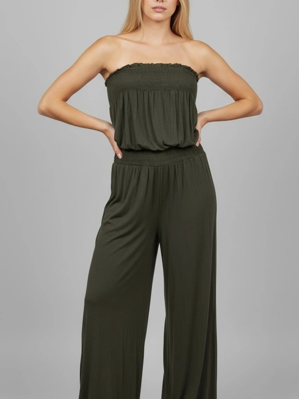 Sunny Leigh Dark Green Jumpsuit